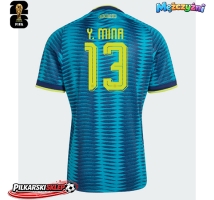 Kolumbia Yerry Mina #13 Koszulka Wyjazdowa MŚ 2026 Krótki Rękaw