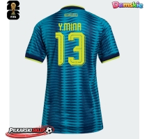 Kolumbia Yerry Mina #13 Koszulka Wyjazdowa damskie MŚ 2026 Krótki Rękaw