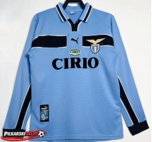 Lazio 1998-1999 Koszulka Retro Podstawowa Długi Rękaw