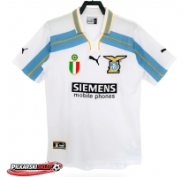 Lazio 2000-2001 Centenary Retro Shirt Men Krótki Rękaw