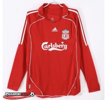 Liverpool 2006-2007 Koszulka Retro Podstawowa Długi Rękaw