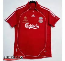 Liverpool 2006-2008 Champions League Koszulka Retro Podstawowa Krótki Rękaw
