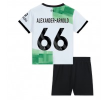Liverpool Alexander-Arnold #66 Koszulka Wyjazdowa dzieci 2023-24 Krótki Rękaw (+ krótkie spodenki)