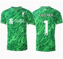 Liverpool Alisson Becker #1 Bramkarskie Koszulka Wyjazdowa 2024-25 Krótki Rękaw