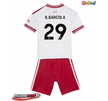 Liverpool Bradley Barcola #29 Koszulka Wyjazdowa dzieci 2026-27 Krótki Rękaw (+ krótkie spodenki)