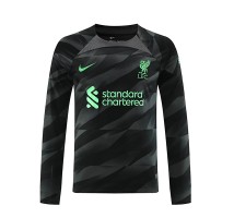 Liverpool Bramkarskie Koszulka Wyjazdowa 2023-24 Długi Rękaw
