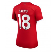 Liverpool Cody Gakpo #18 Koszulka Podstawowa damskie 2023-24 Krótki Rękaw