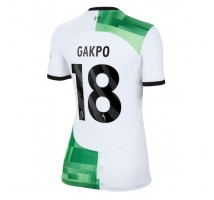 Liverpool Cody Gakpo #18 Koszulka Wyjazdowa damskie 2023-24 Krótki Rękaw