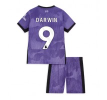 Liverpool Darwin Nunez #9 Koszulka Trzecia dzieci 2023-24 Krótki Rękaw (+ krótkie spodenki)