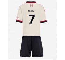 Liverpool Florian Wirtz #7 Koszulka Wyjazdowa dzieci 2025-26 Krótki Rękaw (+ krótkie spodenki)
