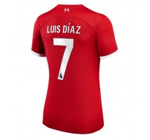 Liverpool Luis Diaz #7 Koszulka Podstawowa damskie 2023-24 Krótki Rękaw