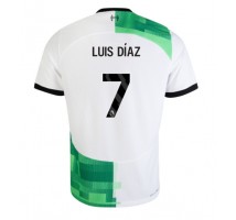 Liverpool Luis Diaz #7 Koszulka Wyjazdowa 2023-24 Krótki Rękaw