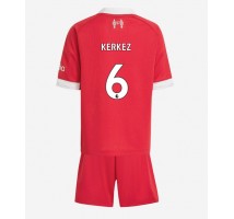 Liverpool Milos Kerkez #6 Koszulka Podstawowa dzieci 2025-26 Krótki Rękaw (+ krótkie spodenki)