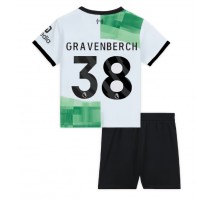 Liverpool Ryan Gravenberch #38 Koszulka Wyjazdowa dzieci 2023-24 Krótki Rękaw (+ krótkie spodenki)
