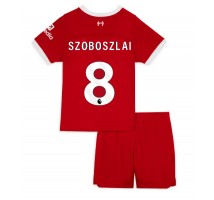 Liverpool Szoboszlai Dominik #8 Koszulka Podstawowa dzieci 2023-24 Krótki Rękaw (+ krótkie spodenki)