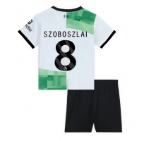 Liverpool Szoboszlai Dominik #8 Koszulka Wyjazdowa dzieci 2023-24 Krótki Rękaw (+ krótkie spodenki)