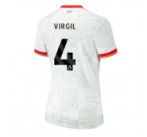 Liverpool Virgil van Dijk #4 Koszulka Trzecia damskie 2024-25 Krótki Rękaw