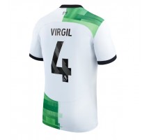Liverpool Virgil van Dijk #4 Koszulka Wyjazdowa 2023-24 Krótki Rękaw