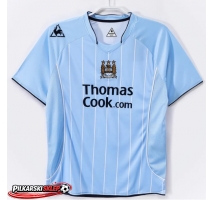Manchester City 2007-2008 Koszulka Retro Podstawowa Krótki Rękaw