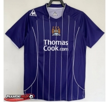 Manchester City 2007-2008 Koszulka Retro Wyjazdowa Krótki Rękaw