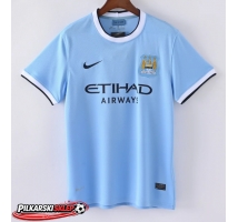 Manchester City 2013-2014 Koszulka Retro Podstawowa Krótki Rękaw