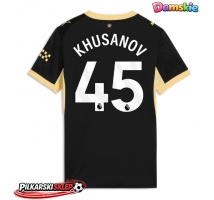 Manchester City Abdukodir Khusanov #45 Koszulka Wyjazdowa damskie 2026-27 Krótki Rękaw