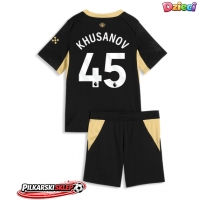 Manchester City Abdukodir Khusanov #45 Koszulka Wyjazdowa dzieci 2026-27 Krótki Rękaw (+ krótkie spodenki)