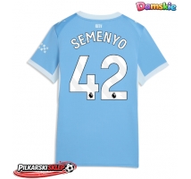 Manchester City Antoine Semenyo #42 Koszulka Podstawowa damskie 2026-27 Krótki Rękaw