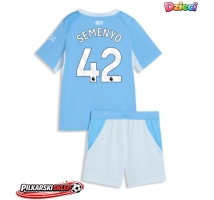 Manchester City Antoine Semenyo #42 Koszulka Podstawowa dzieci 2026-27 Krótki Rękaw (+ krótkie spodenki)