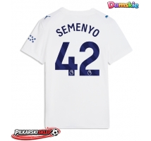 Manchester City Antoine Semenyo #42 Koszulka Trzecia damskie 2026-27 Krótki Rękaw