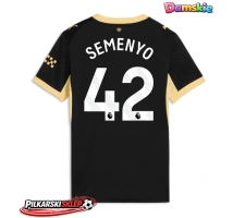 Manchester City Antoine Semenyo #42 Koszulka Wyjazdowa damskie 2026-27 Krótki Rękaw