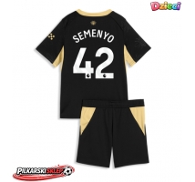 Manchester City Antoine Semenyo #42 Koszulka Wyjazdowa dzieci 2026-27 Krótki Rękaw (+ krótkie spodenki)