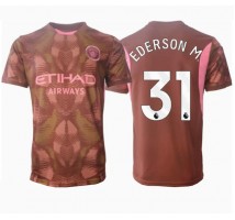 Manchester City Ederson Moraes #31 Bramkarskie Koszulka Podstawowa 2024-25 Krótki Rękaw