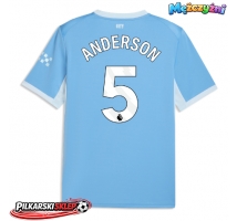 Manchester City Elliot Anderson #5 Koszulka Podstawowa 2026-27 Krótki Rękaw