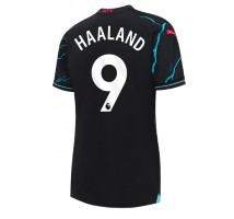 Manchester City Erling Haaland #9 Koszulka Trzecia damskie 2023-24 Krótki Rękaw