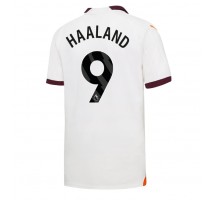 Manchester City Erling Haaland #9 Koszulka Wyjazdowa 2023-24 Krótki Rękaw