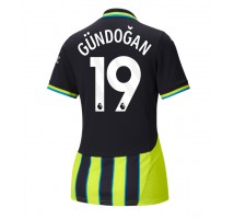 Manchester City Ilkay Gundogan #19 Koszulka Wyjazdowa damskie 2024-25 Krótki Rękaw