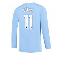 Manchester City Jeremy Doku #11 Koszulka Podstawowa 2023-24 Długi Rękaw