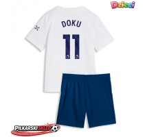 Manchester City Jeremy Doku #11 Koszulka Trzecia dzieci 2026-27 Krótki Rękaw (+ krótkie spodenki)