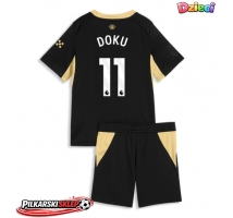 Manchester City Jeremy Doku #11 Koszulka Wyjazdowa dzieci 2026-27 Krótki Rękaw (+ krótkie spodenki)