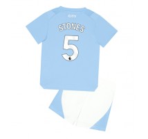 Manchester City John Stones #5 Koszulka Podstawowa dzieci 2023-24 Krótki Rękaw (+ krótkie spodenki)