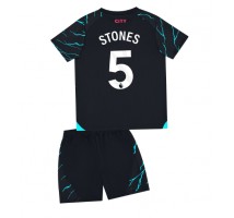 Manchester City John Stones #5 Koszulka Trzecia dzieci 2023-24 Krótki Rękaw (+ krótkie spodenki)