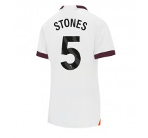 Manchester City John Stones #5 Koszulka Wyjazdowa damskie 2023-24 Krótki Rękaw
