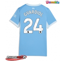Manchester City Josko Gvardiol #24 Koszulka Podstawowa damskie 2026-27 Krótki Rękaw
