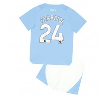 Manchester City Josko Gvardiol #24 Koszulka Podstawowa dzieci 2023-24 Krótki Rękaw (+ krótkie spodenki)