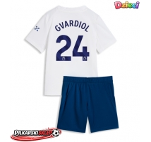 Manchester City Josko Gvardiol #24 Koszulka Trzecia dzieci 2026-27 Krótki Rękaw (+ krótkie spodenki)