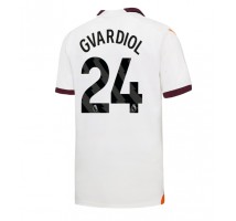 Manchester City Josko Gvardiol #24 Koszulka Wyjazdowa 2023-24 Krótki Rękaw
