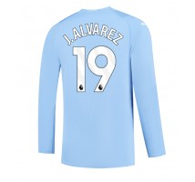Manchester City Julian Alvarez #19 Koszulka Podstawowa 2023-24 Długi Rękaw