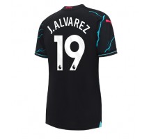 Manchester City Julian Alvarez #19 Koszulka Trzecia damskie 2023-24 Krótki Rękaw