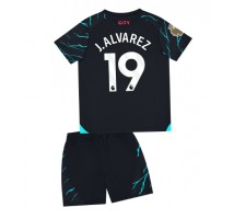 Manchester City Julian Alvarez #19 Koszulka Trzecia dzieci 2023-24 Krótki Rękaw (+ krótkie spodenki)